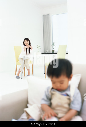 La madre e il bambino Foto Stock