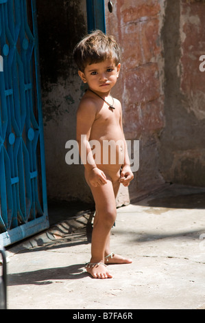 Bambino. Jodhpur. India Foto Stock