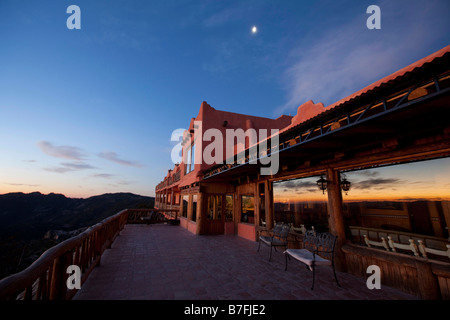 Posada Barrancas Mirador Hotel Divisadero Canyon di rame Chihuahua in Messico Foto Stock