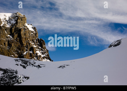 Ski Resort, Saas Fe Foto Stock