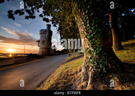 Sunrise a Appley Tower, Ryde, Isola di Wight Foto Stock