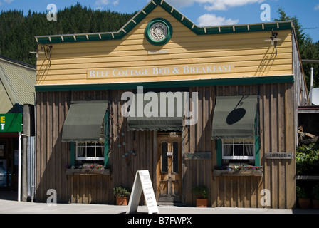 Reef storico Cottage Bed & Breakfast, Broadway, Reefton, Buller District, West Coast, Nuova Zelanda Foto Stock