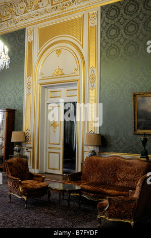 Mobili per interni porta lo scià Reza estate villa Sa'annuncio Abad Palace Saadabad complesso museale tehran iran Foto Stock