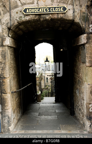 Avvocati vicino Royal Mile di Edimburgo Regno Unito Scozia Foto Stock