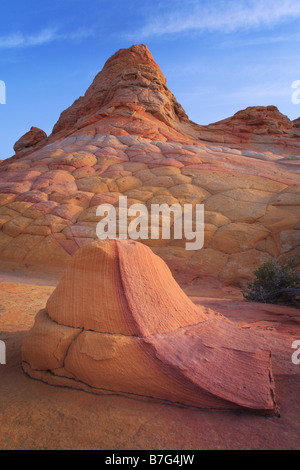 Rock 'nail' a Vermiglio scogliere monumento nazionale, Arizona Foto Stock