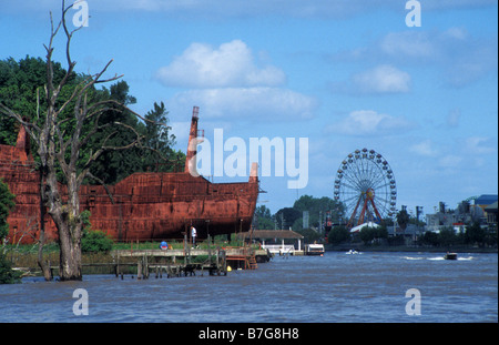 Parque de la costa tigre Rio Parana Delta piastra rio buenos aires argentina Foto Stock