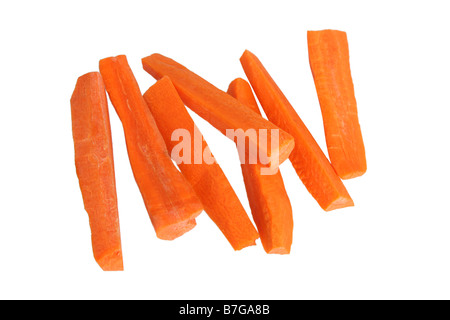 Carote fresche, percorso di clipping, isolato su sfondo bianco Foto stock -  Alamy