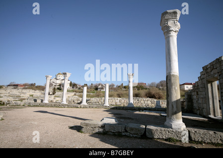 San Vladimiro rovine della cattedrale SEBASTOPOLI CRIMEA UCRAINA CHERSONESO SEBASTOPOLI CRIMEA 10 Marzo 2008 Foto Stock