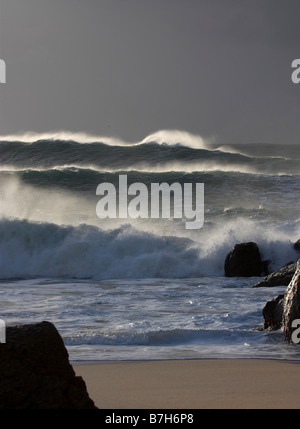 Il mare in tempesta Foto Stock