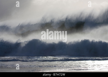 Il mare in tempesta Foto Stock