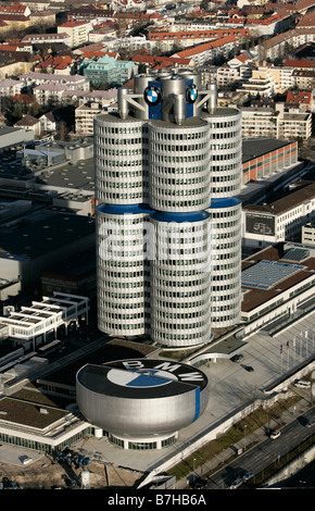 La sede centrale della BMW Monaco di Baviera Germania Monaco di Baviera Germania 11 gennaio 2008 Foto Stock