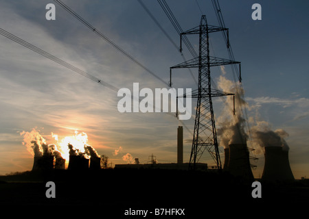 Drax Power Station, vicino a Selby, North Yorkshire. Foto Stock