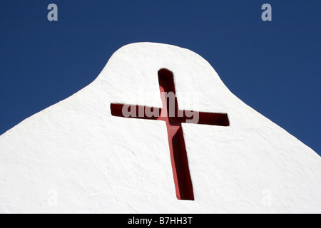 Dettaglio dal 'Esglesia de Puig de Missa " Chiesa. Santa Eulalia, Ibiza Foto Stock