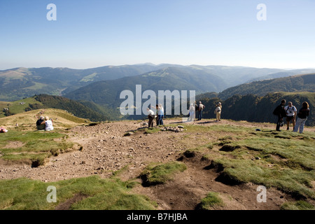 Il Hohneck è la terza più alta montagna del Vosges con 1363 m Foto Stock