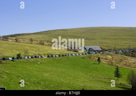 Il modo per la Hohneck è la terza più alta montagna del Vosges con 1363 m Foto Stock