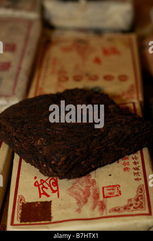 Il tè cinese per la vendita in Guangzhou Mrket fiore nuovo anno celebrazione Foto Stock