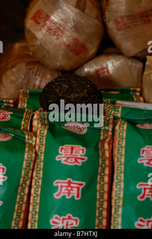 Il tè cinese per la vendita in Guangzhou Mrket fiore nuovo anno celebrazione Foto Stock