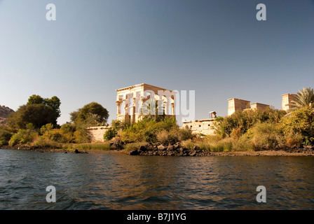 Chiosco Trajans al Tempio di Philae Egitto Foto Stock