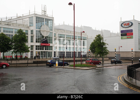 Ingresso al Almondvale Shopping Centre, Livingston, West Lothian. Foto Stock