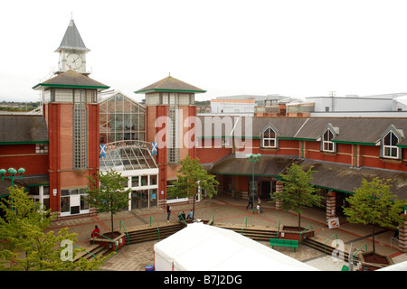 Ingresso al Almondvale Shopping Centre, Livingston, West Lothian. Foto Stock