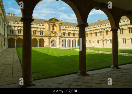 Arcading in St John's College di Oxford Foto Stock