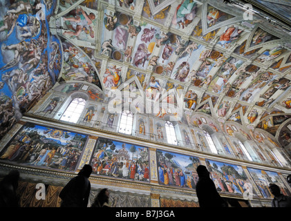 Cappella Sistina Musei Vaticani Città del Vaticano Roma Italia Europa Foto Stock