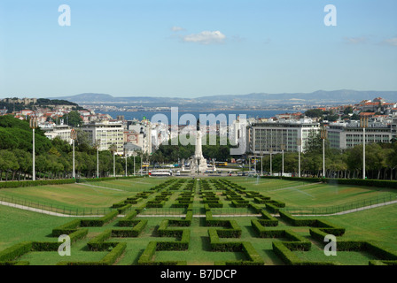 Parque Eduardo VII Park Eduard VII Lisbona Portogallo Foto Stock