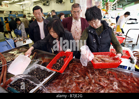 Mercato del Pesce, Chinatown, Vancouver, British Columbia, Canada Foto Stock
