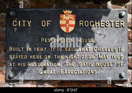 Restauro Casa Rochester Kent REGNO UNITO Foto Stock