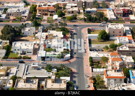 Vista aerea sulla Jumeirah a Dubai City Foto Stock