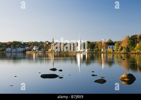 Mahone Bay chiese Nova Scotia Canada Foto Stock