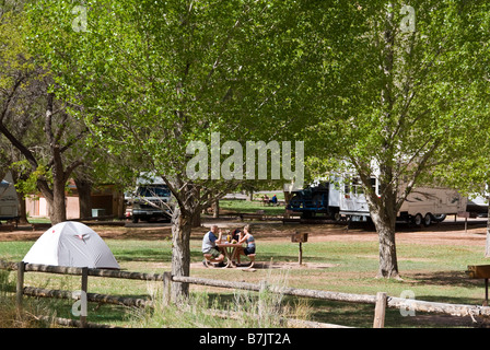 Fruita Campground, Capitol Reef National Park nello Utah. Foto Stock
