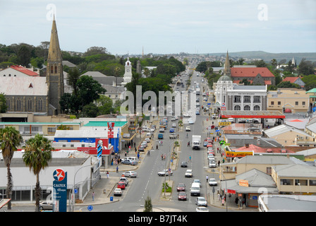 Vista di King William's Town, parte del distretto di frontiera del Capo orientale, Sud Africa. 1820 decantatore Foto Stock