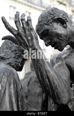 'I Borghesi di Calais' da Rodin a Museo Rodin in Hotel Biron, Parigi, Francia Foto Stock