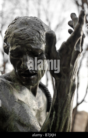 'I Borghesi di Calais' da Rodin a Museo Rodin in Hotel Biron, Parigi, Francia Foto Stock