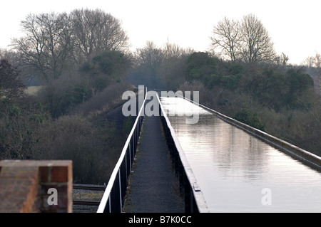 Acquedotto Edstone, Stratford-upon-Avon Canal, Warwickshire, Inghilterra, Regno Unito Foto Stock