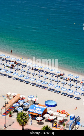Spiaggia di Scilla, provincia di Reggio Calabria, regione Calabria, Italia meridionale Foto Stock