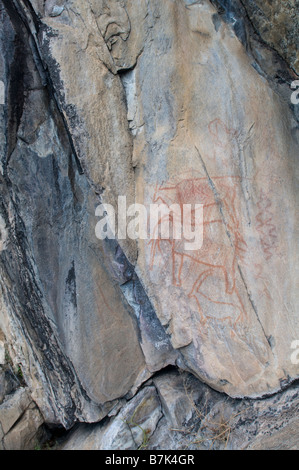 San boscimane pitture rupestri Foto Stock