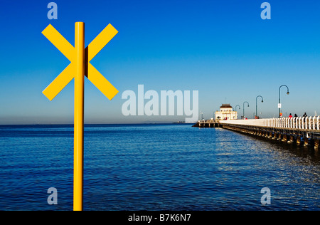 Melbourne Scenic / 'St.Kilda Pier' in Melbourne Victoria Australia. Foto Stock