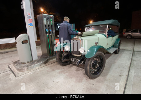 1927 Alvis 12 50 TG Sport durante il VSCC Measham Pernottamento Rally gennaio 24 25 2009 Foto Stock