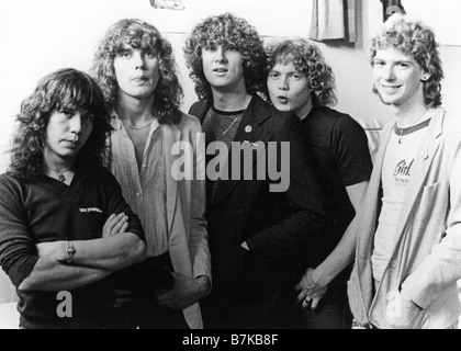 DEF LEPPARD - REGNO UNITO Heavy Metal group circa 1984. Foto Laurens van Houten Foto Stock