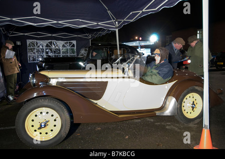 VSCC Measham Pernottamento Rally Gennaio 2009 Foto Stock