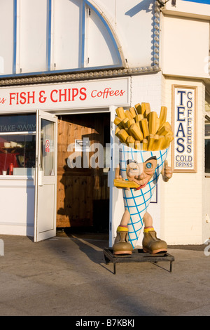 Pesce e chip shop Foto Stock