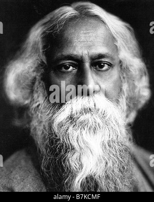 RABINDRANATH TAGORE scrittrice indiana e umanista 1861 1941 Foto Stock