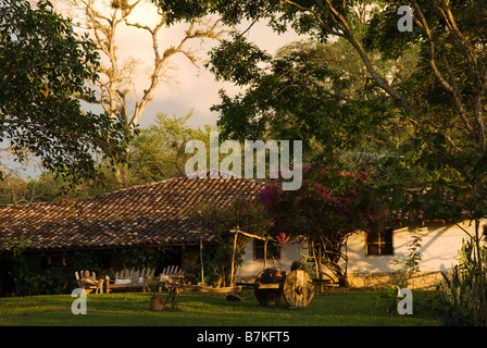 Honduras, Copan, Hacienda San Lucas. Hacienda San Lucas, 100 anni di proprietà che è stato convertito in un eco-lodge nel 2000 Foto Stock