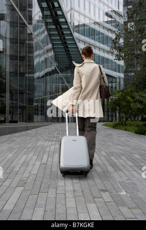 Business Woman in movimento Foto Stock