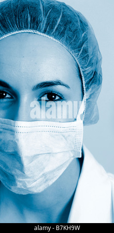 Professional giovane medico del lavoro Close up Foto Stock