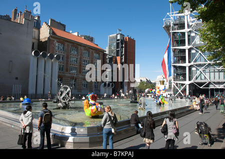 Posizionare Stravinsky - la famosa fontana, Parigi Foto Stock