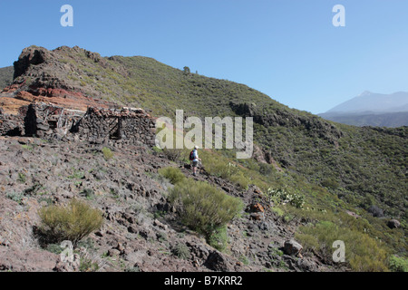 Passeggiate in Teno area su Tenerife Isole Canarie Spagna Foto Stock