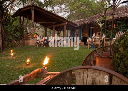 Honduras, Copan, Hacienda San Lucas. Hacienda San Lucas, 100 anni di proprietà che è stato convertito in un eco-lodge nel 2000 Foto Stock